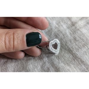 NWOT Swarovski Silver Crystal "Sweetheart Pendant"
